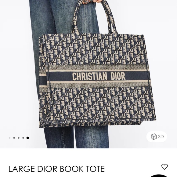 Large book tote with box. Received as a gift but only used 2 times. - Picture 4 of 4